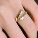 Free People Jewelry | Hugging 14k Gold Hands Ring Adjustable | Color: Gold | Size: Os