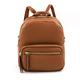 EMPERIA Klara Small Faux Leather Mini Backpack Casual Daypack 3 Way Carry Lightweight Rucksack Convertible for Women - brown - One Size