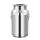 Adima 5-100L Milk Can with Sealed Lid 201 Stainless Steel Milk Bucket Wine Pail Bottle Tote Jug Oil Barrel Tea Canister Liquid Solid Storage Container Tank (Silver),88L