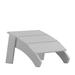 Sawyer Modern All-Weather Poly Resin Wood Adirondack Ottoman Foot Rest in White [JJ-C14309-WH-GG] - Flash Furniture JJ-C14309-WH-GG