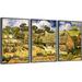 Vault W Artwork Van Gogh Wall Art by Vincent Van Gogh - 3 Piece Picture Frame Print Set on Canvas Canvas | 16.3 H x 36.3 W x 1.65 D in | Wayfair