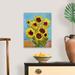 Rosalind Wheeler Sunflowers, Digital Art Stylised Like Impressionism Painting Canvas Wall Art Metal | 40 H x 32 W x 1.25 D in | Wayfair