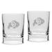 Colorado Buffaloes 2-Piece 11.75oz. Square Double Old Fashioned Glass Set