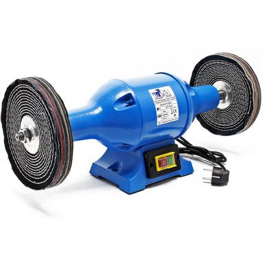 Wiltec - Poliermaschine 750W mit 2 Polierscheiben ø 200mm, 2950 U/min, Doppelschleifer mit robustem Image