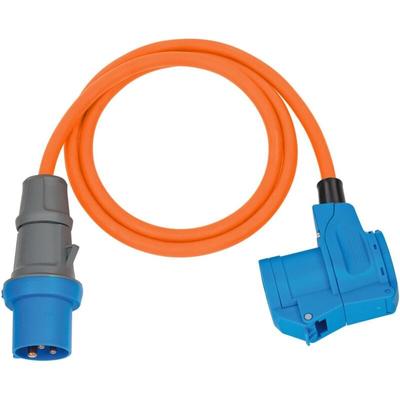 Camping-/Maritim cee Verlängerungskabel IP44 1,5m orange H07RN-F 3G2,5 CEE-Stecker, Winkelkupplung Image