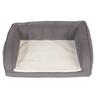 Divano ortopedico per cani grigio - XL: L 140 x P 80 x H 32 cm