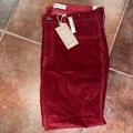 Madewell Jeans | Madewell High Rise Skinny Burgundy Velvet Jeans | Color: Red | Size: 32