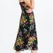 Madewell Dresses | Madewell Side-Button Cami Dress Orchid Bouquet Size 4 | Color: Black | Size: 4