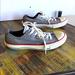 Converse Shoes | Converse All Star Low Top Shoes Men’s Size 5 Women’s Size 6 Gray Black Check | Color: Gray | Size: 5