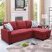 Multi Color Sectional - Zipcode Design™ Gillock 83" Wide Reversible Sleeper Sofa & Chaise Microfiber/Microsuede | 34 H x 83 W x 56 D in | Wayfair