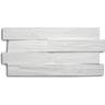 Decosa - Creativpaneel Wood, 23,5 x 50 cm - 01 Pack (= 0,5 qm) - white