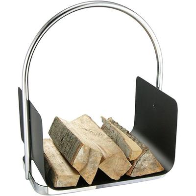 Kaminholz Tragekorb mit extra breitem Griff - 48x41x30 cm - Brennholz Kamin Holzkorb Feuerholz Korb