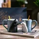 Tasses de luxe en céramique pour Couple 2 pièces tasse d'anniversaire de mariage lait café