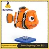 MOC Nemo Clfully Fish importer nights Kit for Boys Sea World Animal Animated Rick Brick Model