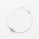 Bracelet rebrodé en argent pour femme mémoire unique doux mignon mini avion niche document