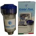 Cristal Foss - Filtro anticalcare per lavatrice lavastoviglie dosatore con sali polifosfati 3/4