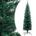 vidaXL Slim Artificial Christmas Tree with Stand Green 4 ft PVC