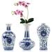 Small Vase Classical Decorative Modern Floral for Home Decor