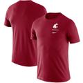 Men's Nike Crimson Washington State Cougars Logo Stack Legend Performance T-Shirt