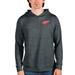 Men's Antigua Heathered Charcoal Detroit Red Wings Team Absolute Pullover Hoodie