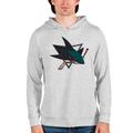 Men's Antigua Heathered Gray San Jose Sharks Absolute Pullover Hoodie