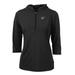 Women's Cutter & Buck Black South Florida Bulls Virtue Eco Pique Half-Zip 3/4 Sleeve Pullover Hoodie