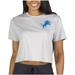 Women's Concepts Sport Gray Detroit Lions Narrative Cropped Top