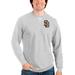 Men's Antigua Heathered Gray San Diego Padres Reward Crewneck Pullover Sweatshirt