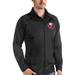 Men's Antigua Black New York Islanders Links Full-Zip Golf Jacket