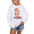 Women's Gameday Couture White Virginia Tech Hokies Run It Back Perfect Crewneck Pullover Sweatshirt