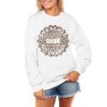 Women's Gameday Couture White Syracuse Orange Wild Side Perfect Crewneck Pullover Sweatshirt