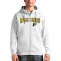 Men's Antigua White Indiana Pacers Victory Full-Zip Hoodie