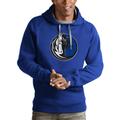 Men's Antigua Royal Dallas Mavericks Logo Victory Pullover Hoodie