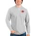 Men's Antigua Heathered Gray Cincinnati Reds Reward Crewneck Pullover Sweatshirt