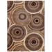 Liora Manne Marina Circles Indoor/Outdoor Rug by Trans-Ocean Import in Brown (Size 7'10"X9'10")