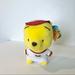 Disney Toys | Disney Winnie The Pooh Baseball Player Soft And Fuzzy Plush | Color: White/Yellow | Size: Approx 7”