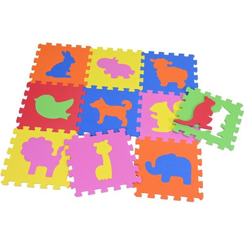 Knorrtoys Puzzle Tiere, (10 tlg.), Puzzlematte, Bodenpuzzle bunt Kinder Ab Geburt Altersempfehlung