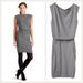 Athleta Dresses | Athleta Westwood Ruched Sleeveless Striped Dress | Color: Silver | Size: M