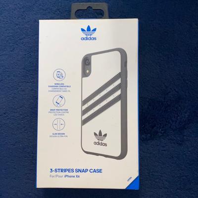 Adidas Cell Phones & Accessories | Adidas 3-Stripes Snap Case Iphone Xr | Color: Black/White | Size: Iphone Xr