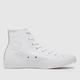 Converse mono leather hi trainers in white