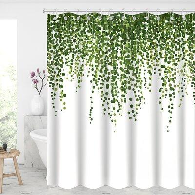 Green Plants Curtains Shower, What Widths Do Shower Curtains Come In