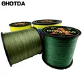 Ghotda – fil de pêche tressé à 4 brins Multifilament pour carpe eau douce/eau de mer 100 à 1000