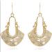 Free People Jewelry | Gold Boho Chic Hammered Dangle Earrings | Color: Gold | Size: Os