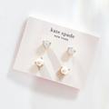 Kate Spade Jewelry | Kate Spade “Rise And Shine” Earrings Set | Color: Gold/White | Size: Os