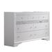 House of Hampton® Smelser 9 Drawer Double Dresser Wood in White | 40 H x 63 W x 17 D in | Wayfair 75A1AD55BF3544AB8DB48CE57F7029FB