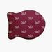 e by design Feather Pattern Fish Shape Pet Feeding Placemat in Red/Brown | 0.5 H x 19 W x 14 D in | Wayfair PMFF888RE6