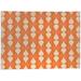 Orange/White 120 W in Kitchen Mat - Dakota Fields Angeni Kitchen Mat | Wayfair BA02ABEE04ED4A5C81DBA1E6F6EF90A2