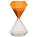 Wade Logan® Anniina Sand Timer Hourglass Glass in Orange | 6.5 H x 3 W x 3 D in | Wayfair CB628D51F3E9494CAEE92CB47DAA0DA4