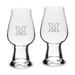 Miami University RedHawks 2-Piece 18.25oz. Luigi Bormioli IPA Glass Set