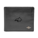 Men's Fossil Black Montana State Bobcats Leather Ryan RFID Flip ID Bifold Wallet